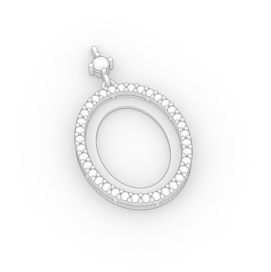Halo Diamond Pendant